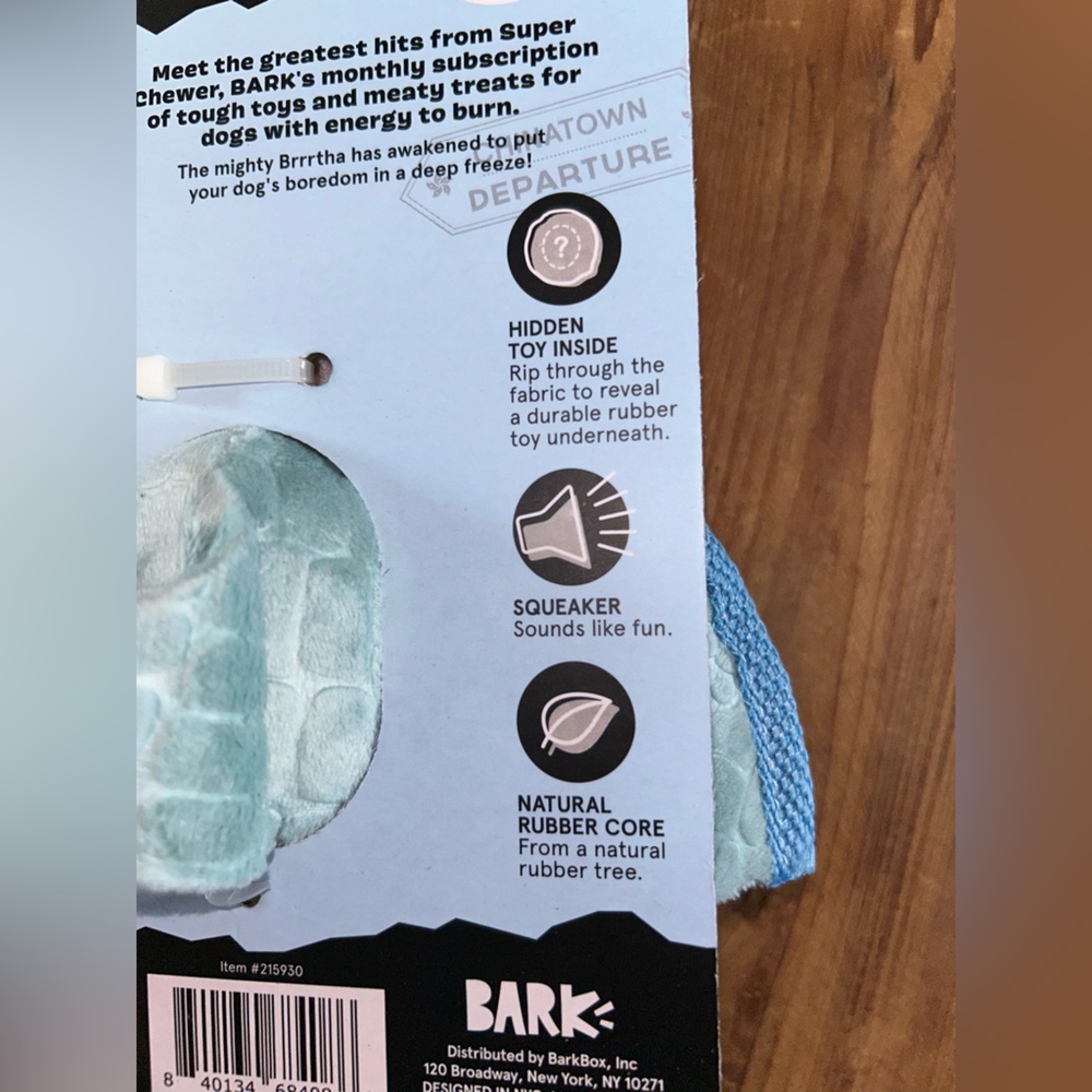 Blue Dragon BarkBox Super Chewer Dog Toy - Picture 10 of 10